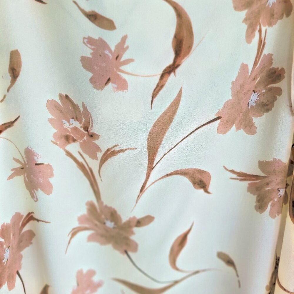 Camas Lilly Co Upcycled Summer Dress XL Brown White Sustainable Boutique - Picture 3 of 15